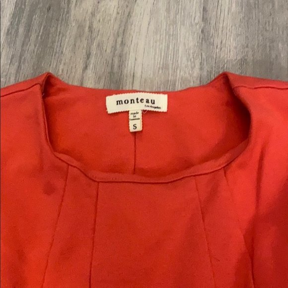 Monteau orange dress size small - Picture 6 of 10